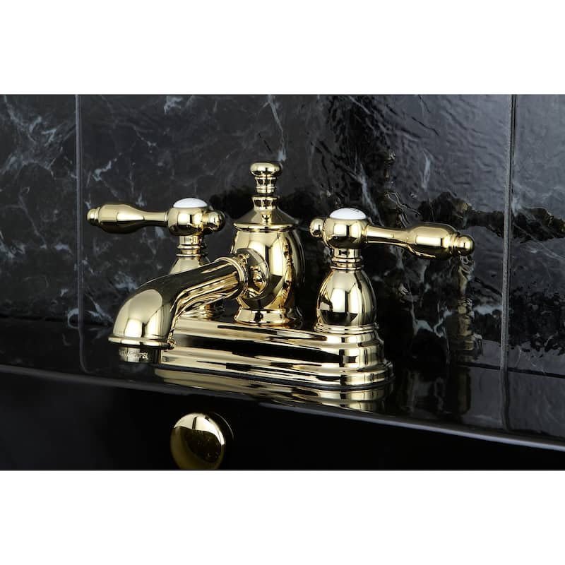 Kingston Brass Tudor Centerset Bathroom Faucet - Free Metal Pop-Up