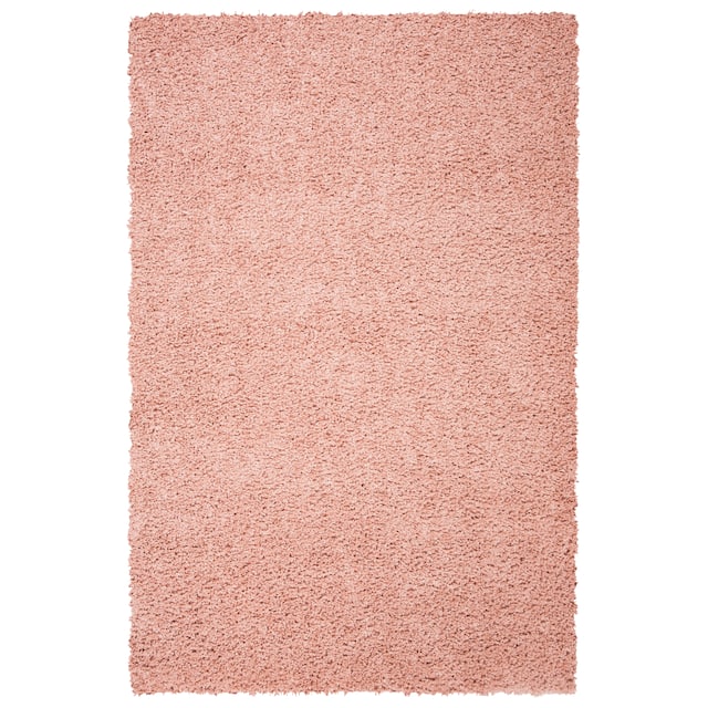 SAFAVIEH August Shag Veroana Solid 1.5-inch Thick Rug - 2' x 5' - Rose