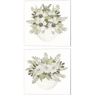 Cindy Jacobs 'Fun Floral' Canvas Art (Set of 2)