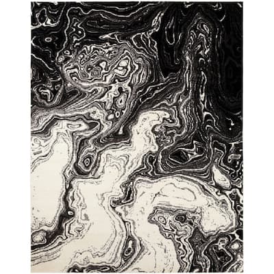 Madeline Mystic Black & Grey Area Rug - 7'11" x 10'