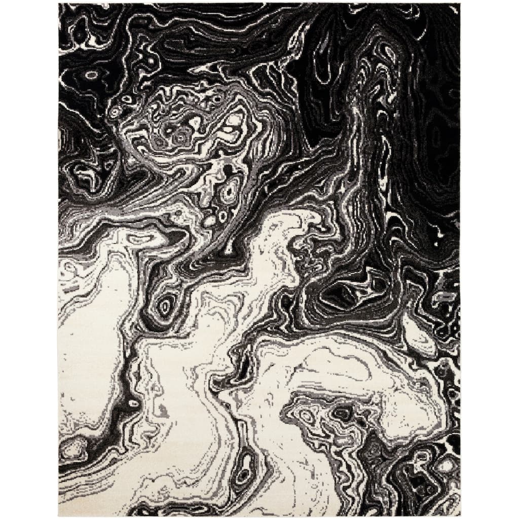 Madeline Mystic Black & Grey Area Rug - 7'11" x 10'