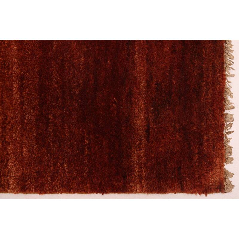 ECARPETGALLERY Hand-knotted Pak Finest Gabbeh Rust Wool Rug - 4'1 x 5'11