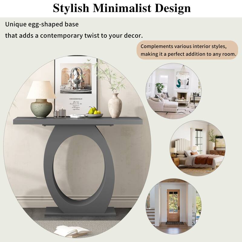 Mirod Stylish Modern Console Table - Grey