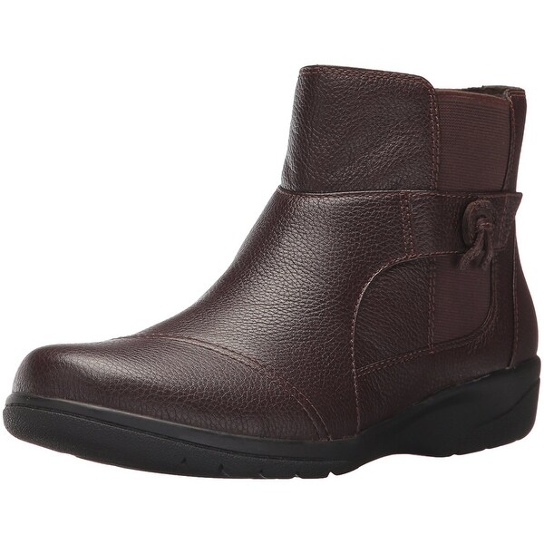 clarks ladies long leather boots