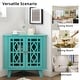 preview thumbnail 18 of 32, Corner Sideboard Cabinet Free-Standing Corner Storage Organizer
