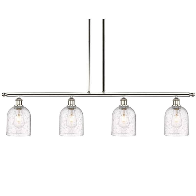 Innovations Lighting 516-4I-10-48 Bella Pendant Bella 4 Light 48" Wide - Polished Nickel / Seedy