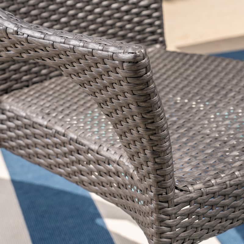 Abbott Outdoor 7 Piece Wicker Dining Set by Christopher Knight Home - N/A