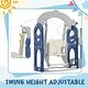 preview thumbnail 65 of 65, 5 in 1 Toddler Slide and Swing Set - Indoor & Outdoor Kids Playground Climber with Telescope - 71.6'' L x 56.3'' W x 45.2'' H