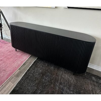 Clara Black Wood Sideboard