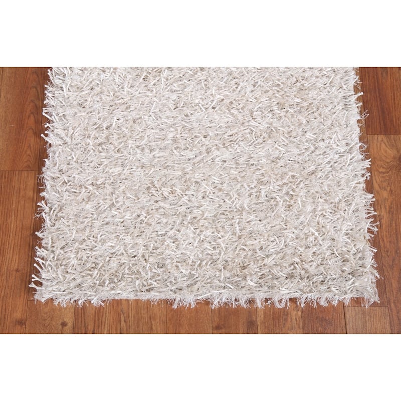 Abstract Contemporary Shaggy Oriental Home Decor Rug Bedroom Carpet - 2'0" x 3'8"