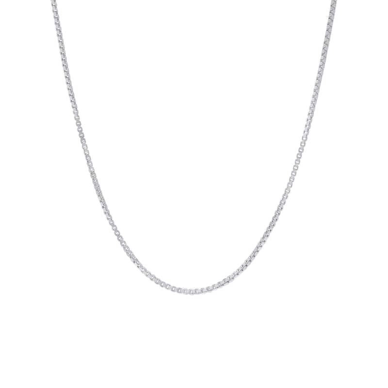Victoria Townsend .925 Sterling Silver 1.0 MM Diamond Cut BOX Necklace. - 20 Inch