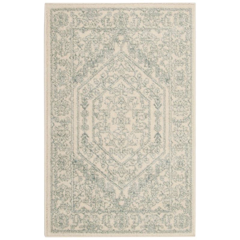 SAFAVIEH Adirondack Sian Rustic Oriental Medallion Rug - 2'6" x 4' - Ivory/Slate