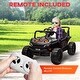 preview thumbnail 16 of 25, Qaba 12V Ride On Truck, 3.7 MPH Battery Powered Electric Car for Kids Remote Control, 4-Wheel Suspension, Lights, Horn & Music
