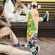 preview thumbnail 9 of 10, 42 in. Green Longboard Skateboard Drop Through Deck Complete Maple Cruiser Freestyle, Camber Concave