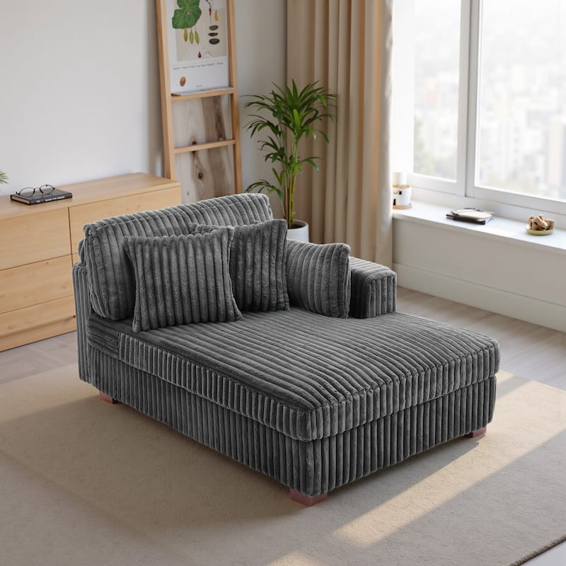 DREAMSIDEA Oversized Right Facing Chaise Lounge Lofa