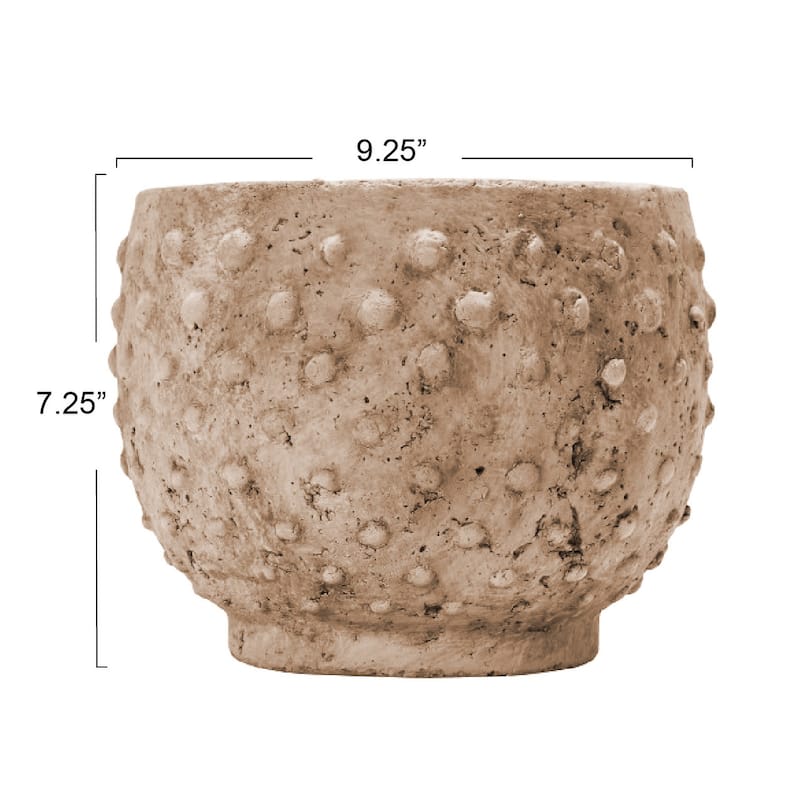 Distressed Hobnail Planter
