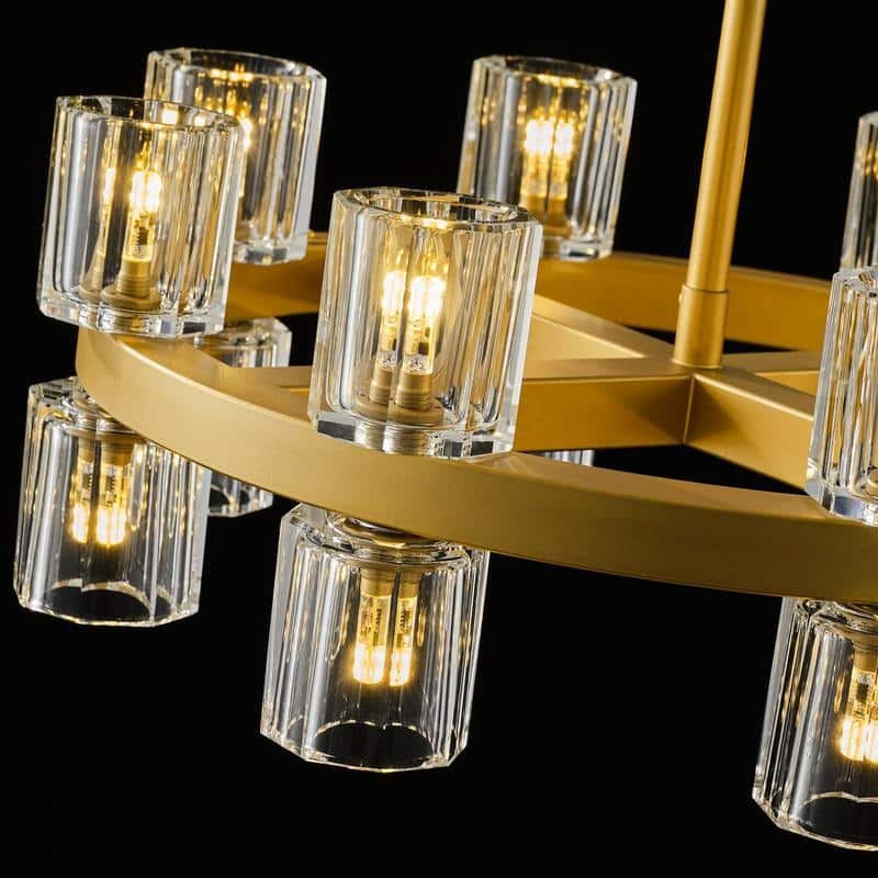 KAYLA Modern Chandelier with K9 Crystal