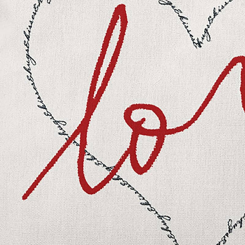 Love with Hugs and Kisses Valentine's Day Decorative Indoor Pillow