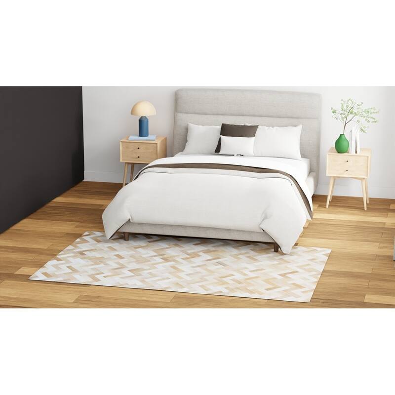 Bashian Quentin Camel Contemporary Area Rug