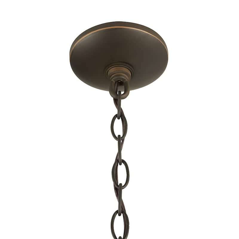 Bolton 2-light Oiled Bronze Outdoor Hanging Lantern/ Pendant