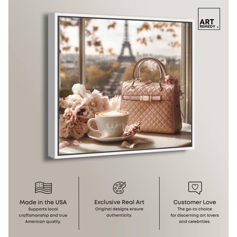 Glam by the Window Paris Canvas by Art Remedy
