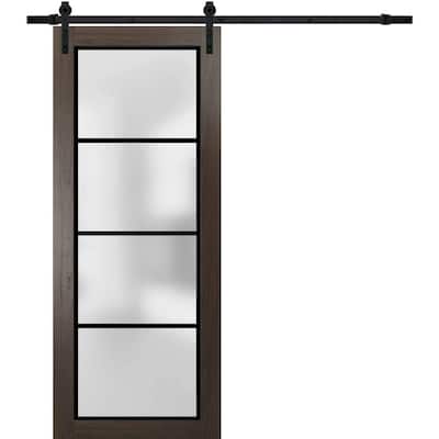 Sturdy Barn Door 18 x 80 Planum 2132 Chocolate Ash 6.6FT