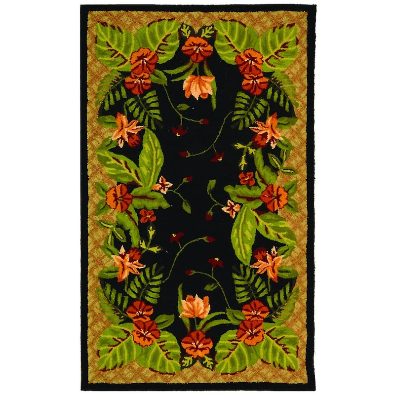 SAFAVIEH Handmade Berkeley Leeanne Botanical Wool Rug - 6' x 9' - Assorted