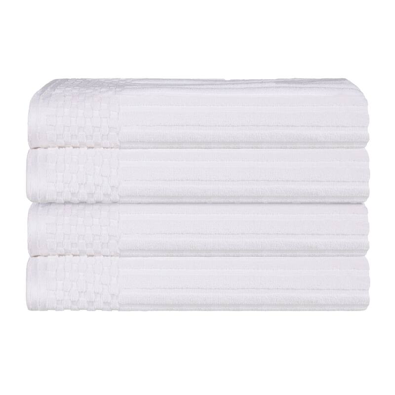 Superior Ribbed Cotton Absorbent Heavyweight Bath Towel Set