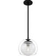 preview thumbnail 4 of 6, Eslinger 1-Light Matte Black Mini Pendant