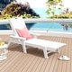 preview thumbnail 38 of 71, Laguna Hdpe All Weather Outdoor Patio Pool Reclining Chaise Lounge White