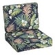 preview thumbnail 46 of 105, Arden Selections ProFoam Outdoor Deep Seat Cushion Set 42 L x 24 W x 6 H in - Simone Blue Tropical