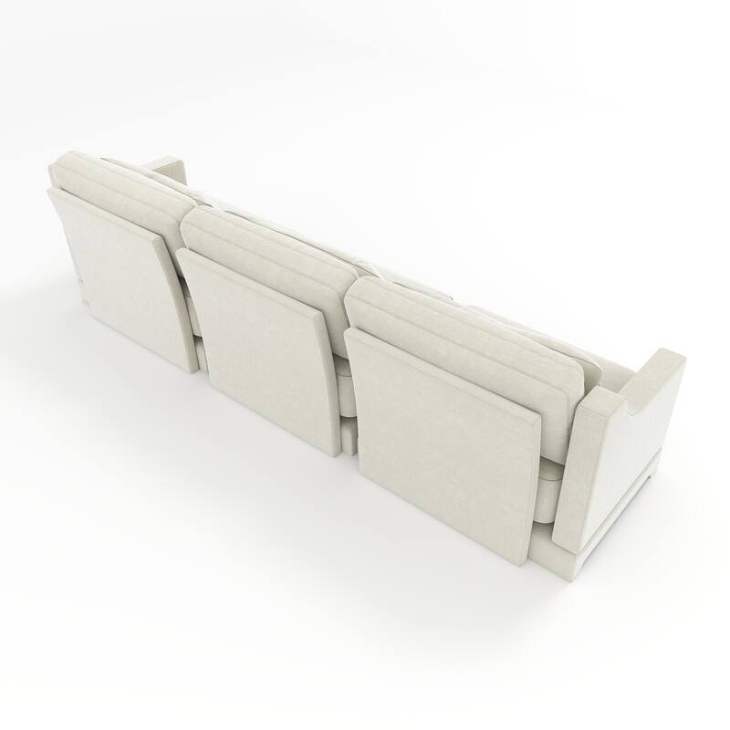 GDFStudio - Calliope Three-Seater Chenille Sofa