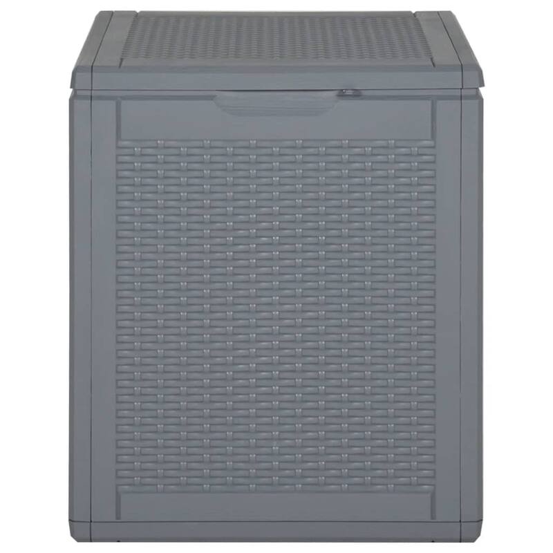 vidaXL Tool Box UV Resistant Outdoor Cushion Storage Box Tool Chest PP Rattan