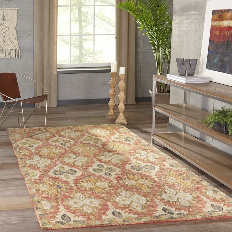 Momeni Tangier Hand-Tufted Wool Damask Area Rug