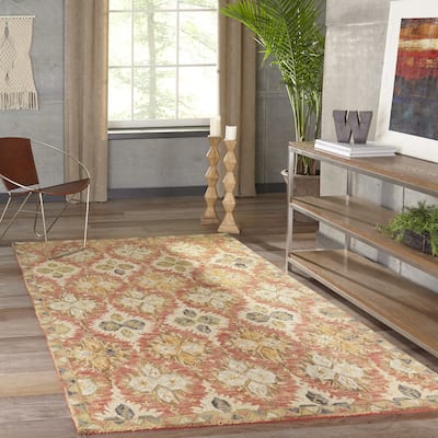 Momeni Tangier Hand-Tufted Wool Damask Area Rug