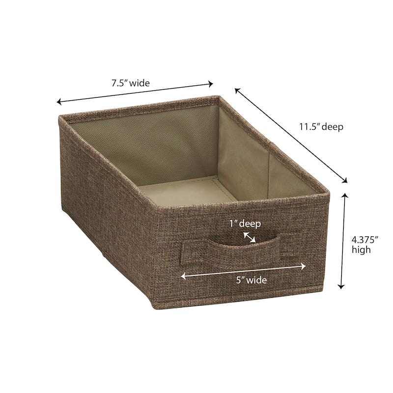 Household Essentials Narrow Closet Linen Organizer Drawers, 2 Pack