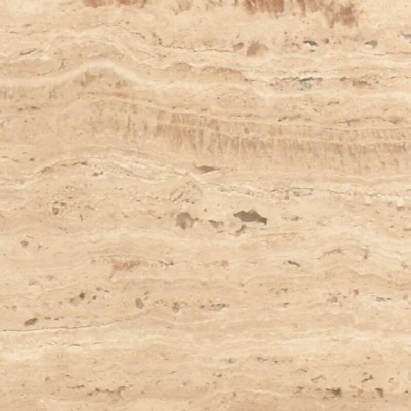 Pinon Modern Marble & Wood Round Drink Table, 10"W x 10"D x 22"H, by Sevita