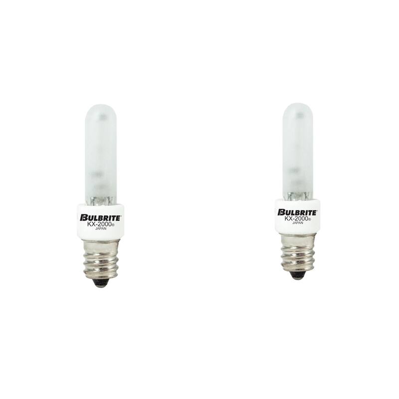 Bulbrite Pack of (2) Dimmable T3 Candelabra (E12) Krypton Bulb