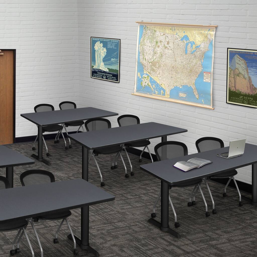 42" x 24" Training Table- Grey