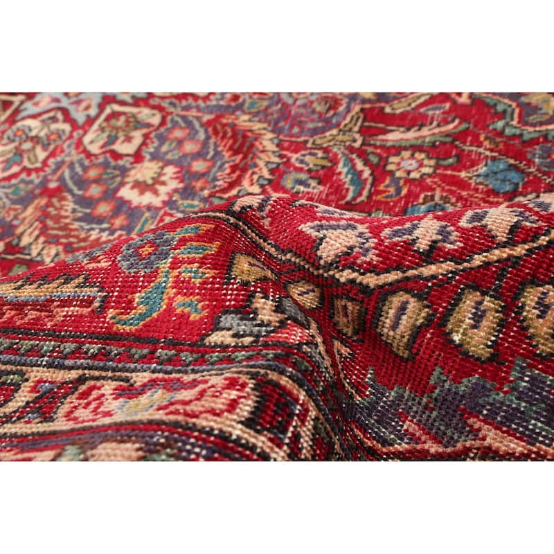 ECARPETGALLERY Hand-knotted Antalya Vintage Red Wool Rug - 6'4 x 9'7