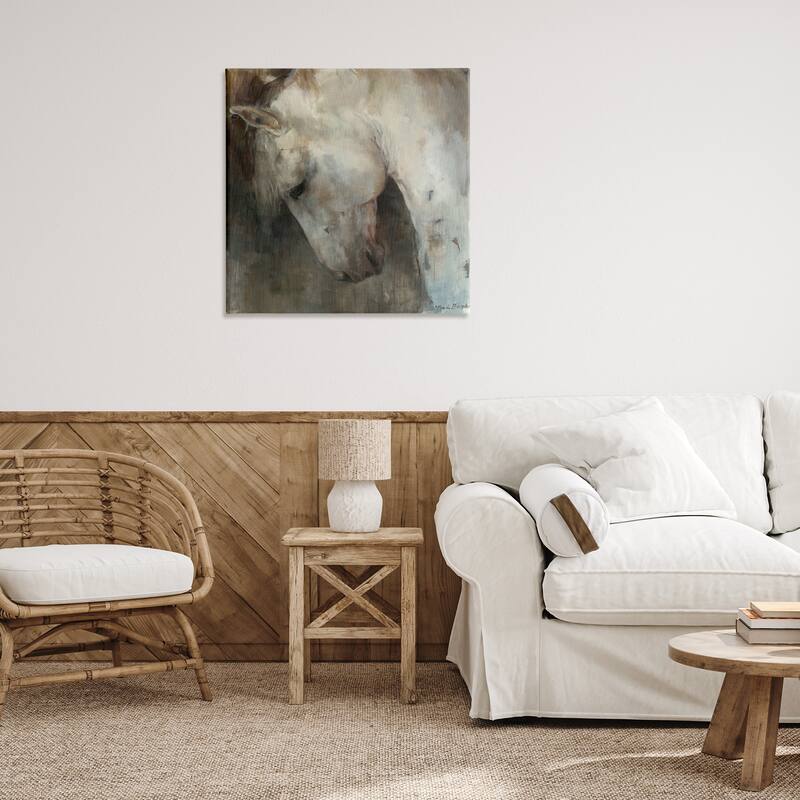 Stupell Rustic Horse Portrait Canvas Wall Art Design By Marilyn Hageman