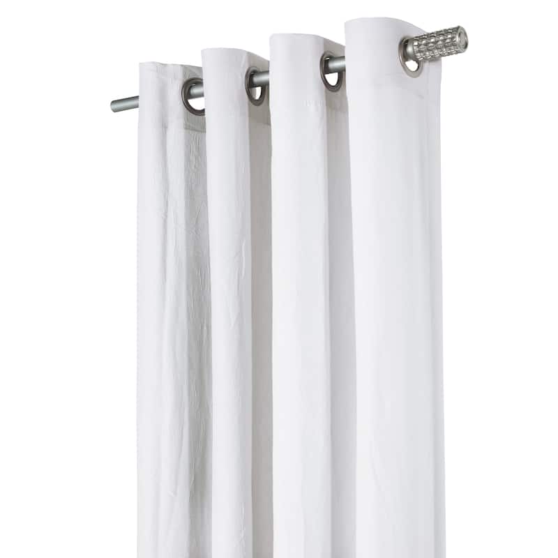 Harmony Crinkle Textured Microfiber Curtain Panel by Habitat