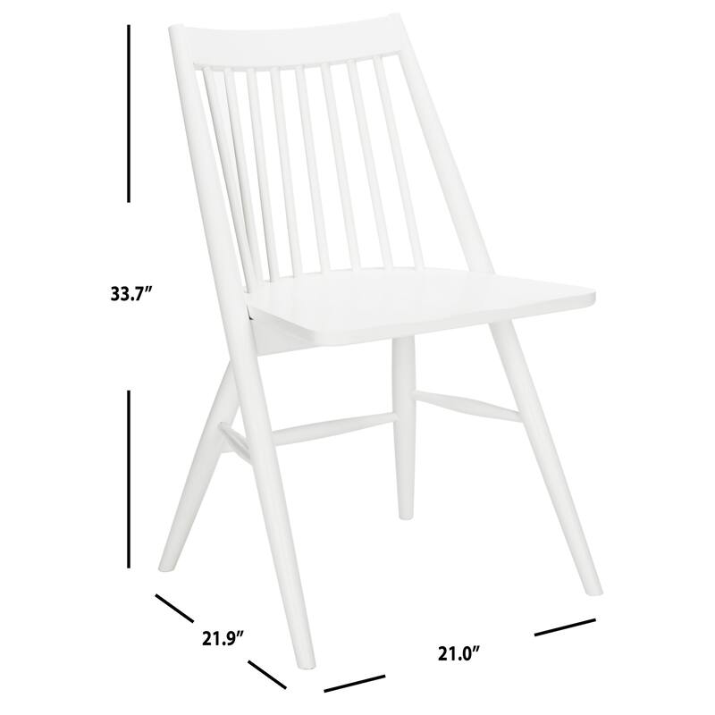 SAFAVIEH Orelia 19 Inch Black Spindle Dining Chair (Set of 2) - 21Wx22Dx34H