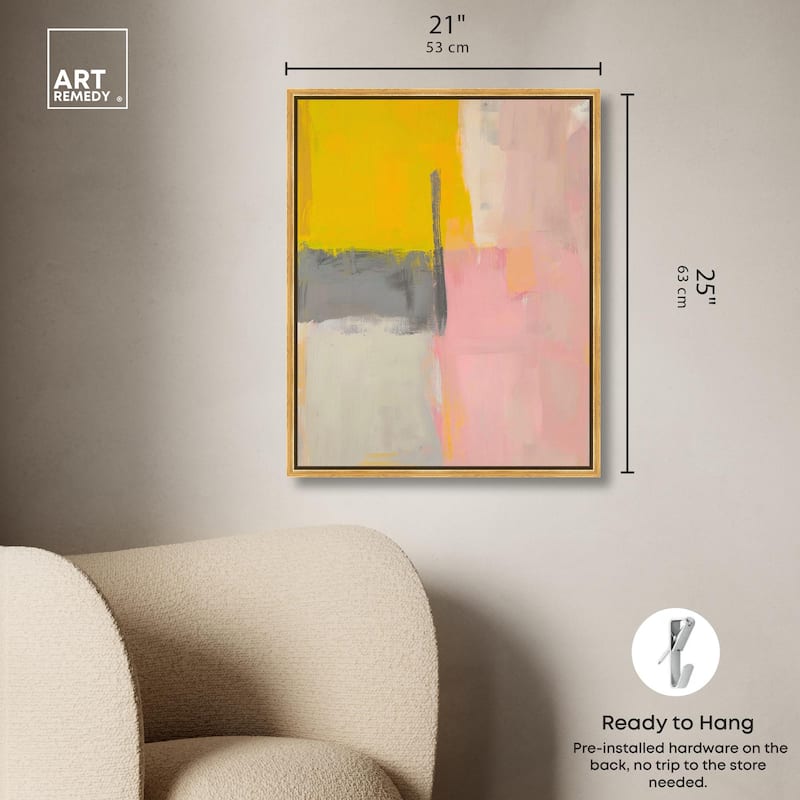 Tangerine Blush II Canvas by Art Remedy