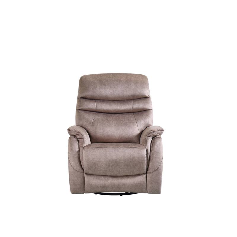 360 Swivel Rocking Recliner Chair Modern Velvet Lounge Chair Adjustable Single Sofa with Lumbar Support