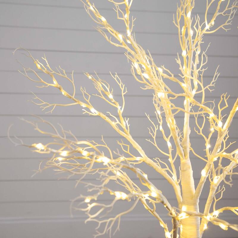 Pre-Lit Twig Artificial Christmas Tree - 4' - Warm White LED Lights