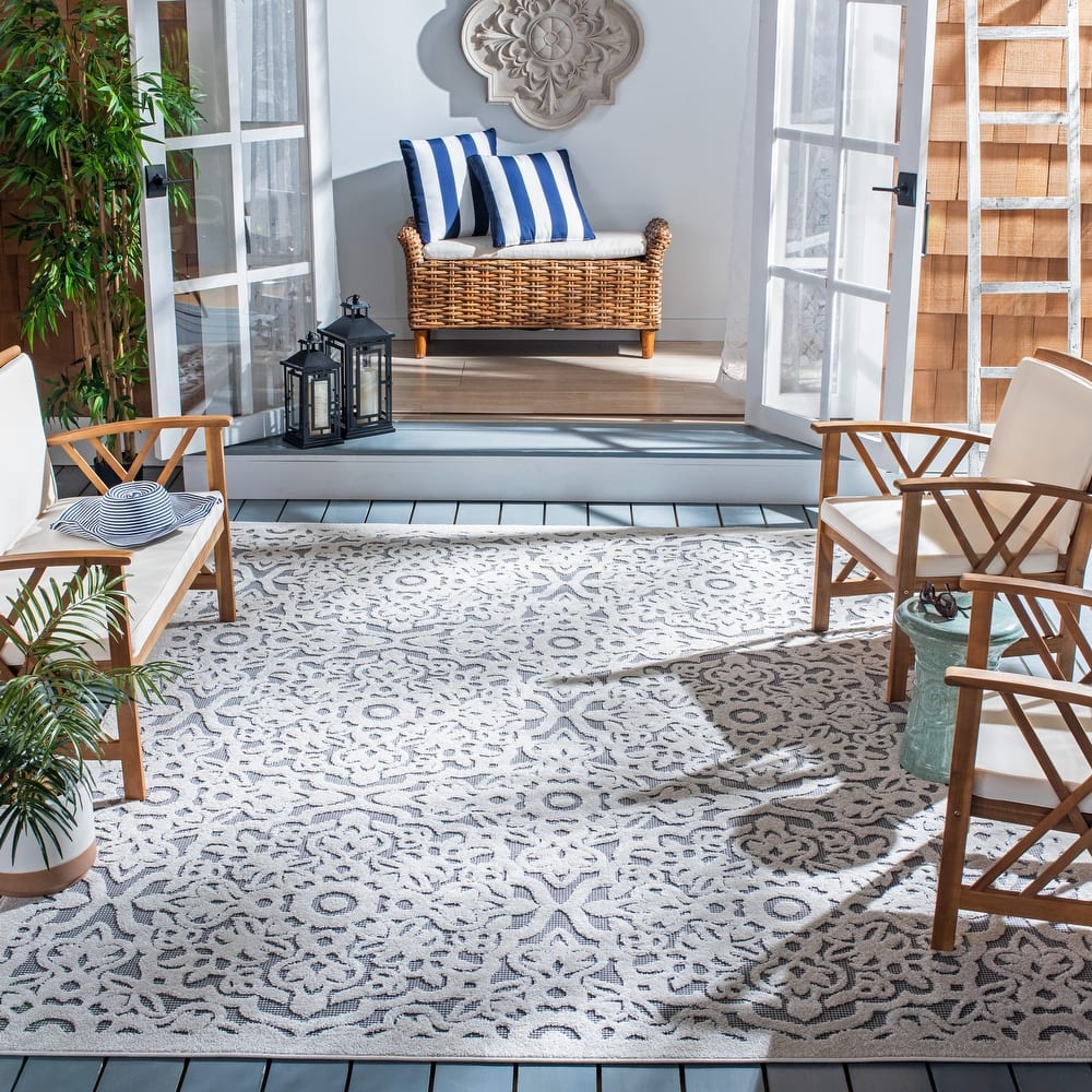 SAFAVIEH Cabana Fimmie Indoor/ Outdoor Waterproof Patio Rug