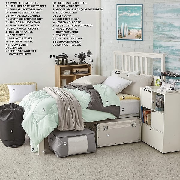 Twin Xl Walmart Dorm Sheets Walmart Mainstays Complete Bedding Set