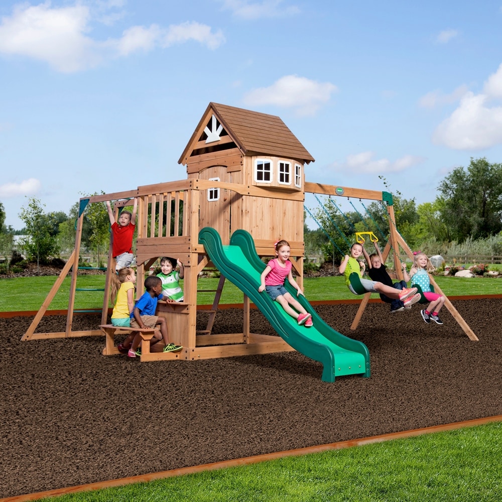 Buy Wood Swing Sets Online at Overstock | Our Best Outdoor ...