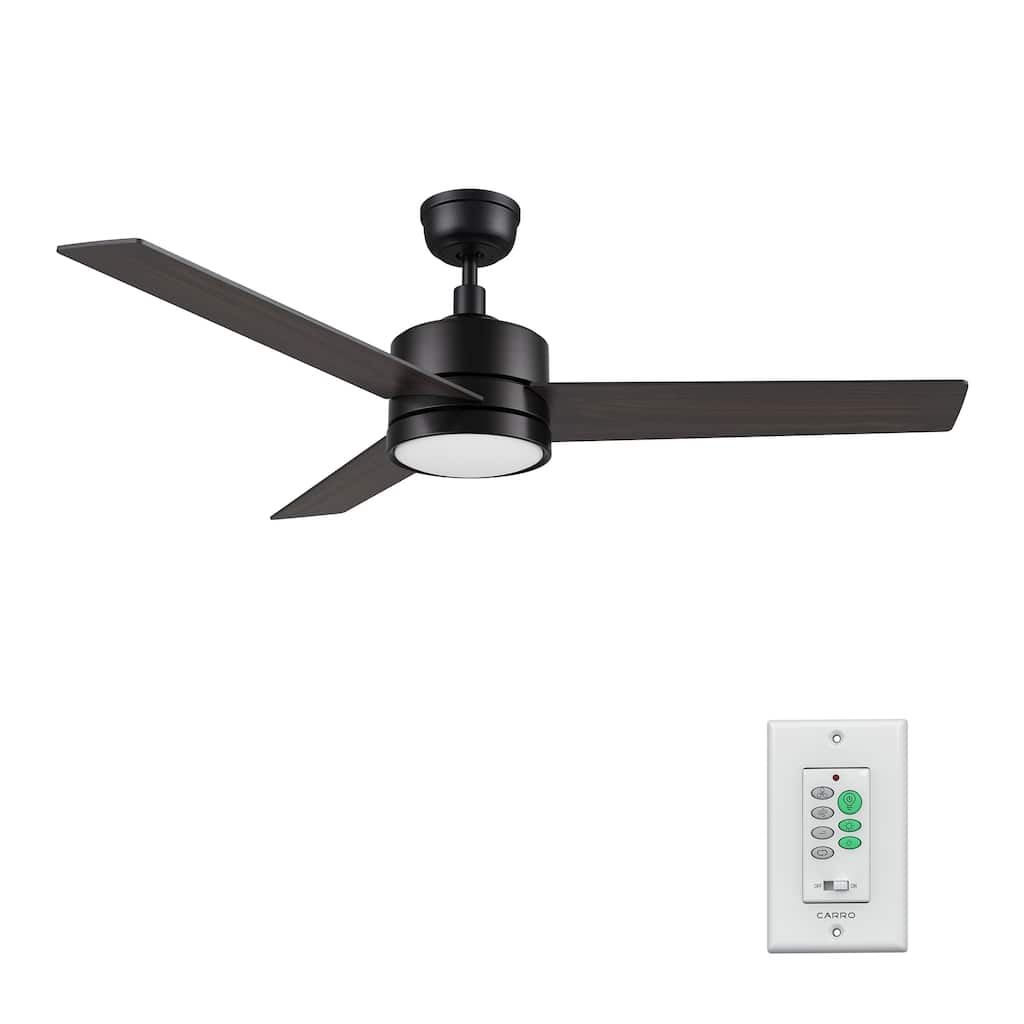 CARRO Aurora 52" Ceiling Fan with LED Light and Wall Control-Downrod